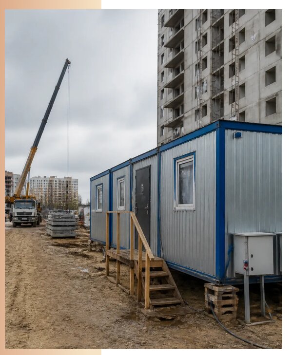 Аренда строительных вагончиков для рабочих в Балахне